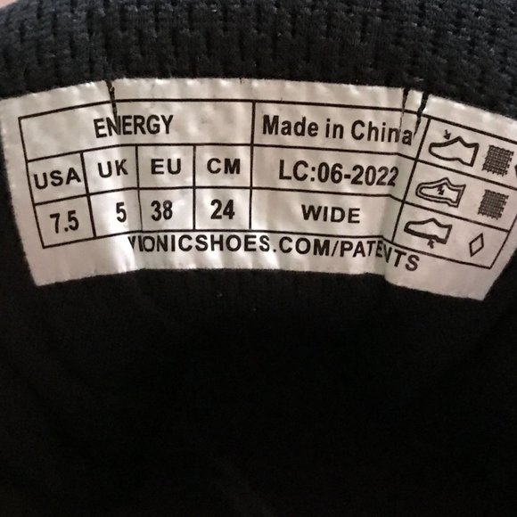 Ryka Vionic Womens Energy White Anatomical Precise-Return Active Sneaker Sz 7.5 - Picture 6 of 7